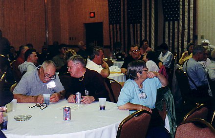 Hospitality Room, Friday Afternoon,(Jim Tobin on left)